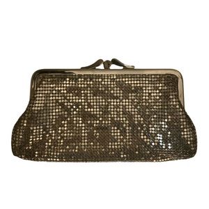 Whiting & Davis Silver Chainmail Mesh Clutch